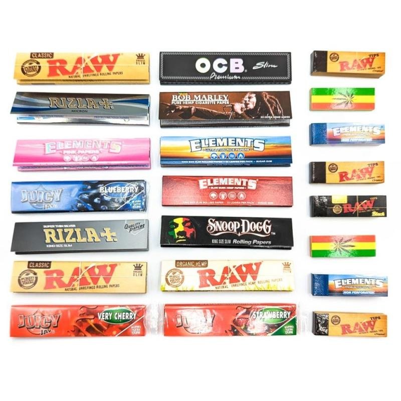 Mixed King Size Slim Papers & Tips Set