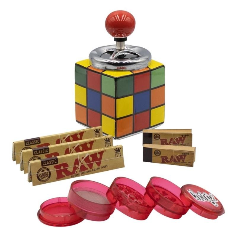 Rubiks Ashtray Raw Paper Tip Set